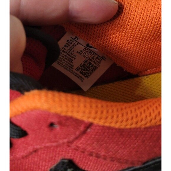 Nike Air Force 1 Low “Year of the Tiger” Kids 3Y Red Canvas Cat Face Sneakers - Picture 9 of 10